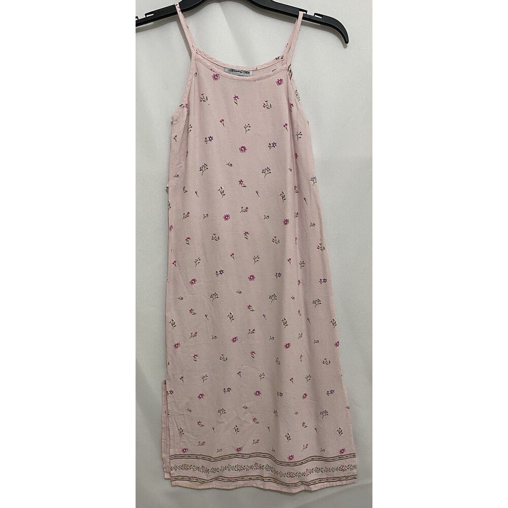 Disorderly Kids Girls Size 8 Pink Floral Spaghetti Strap Tie Back Sundress
